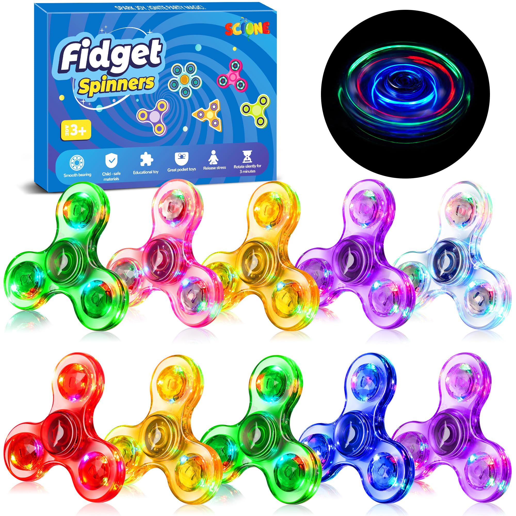 Fidget Toys électronique - Jeu De Pression Lumineux - 4 Modes Et 999 Niveaux - Anti-stress Enfant 4-12 Ans - Cadeau Voyage