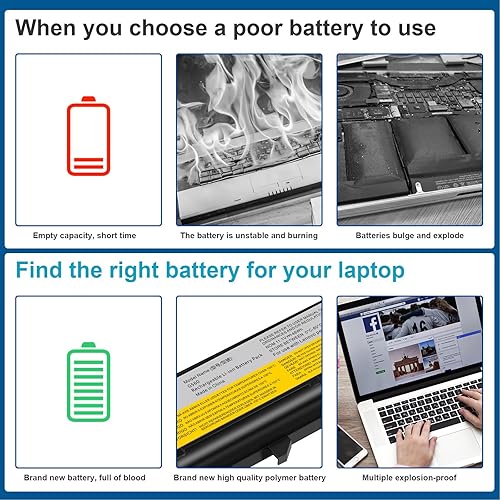 Miniatura 9 de Fancy Buying Batería para portátil Lenovo IdeaPad G460 G565 G470 G475 G560 B570 G780 V360 V570 Z470 Z560 Z565 Z570 Z575 L09S6Y02 L09M6Y02 L09L6 Y02