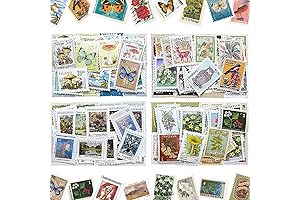 184-Piece Vintage Postage Stamp Stickers: An Adhesive Tapestry for Creative Expressions