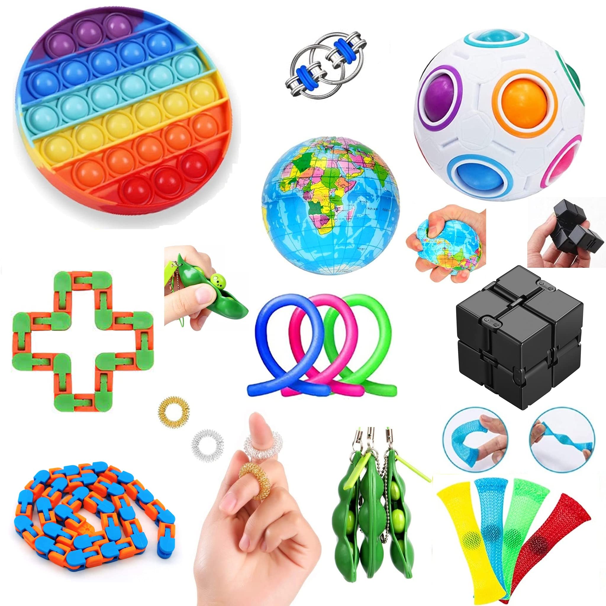 Buy Amanisa Toys Sensory Fidget Toy Set Pack, Stress Anxiety Kit