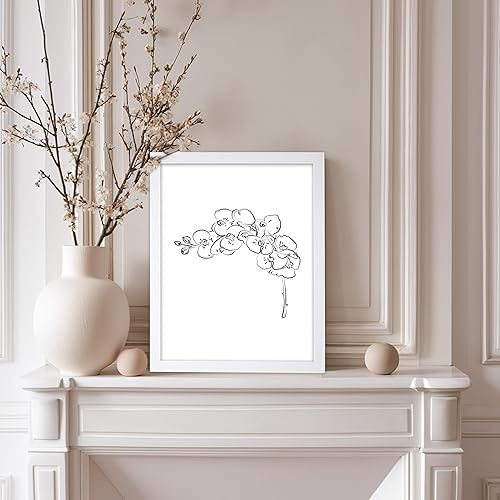 Miniatura 333 de Poster Master Póster de peonías – Estampado de flores retro – Ilustración floral – Ilustración en blanco y negro – Diseño de línea y abstracto –