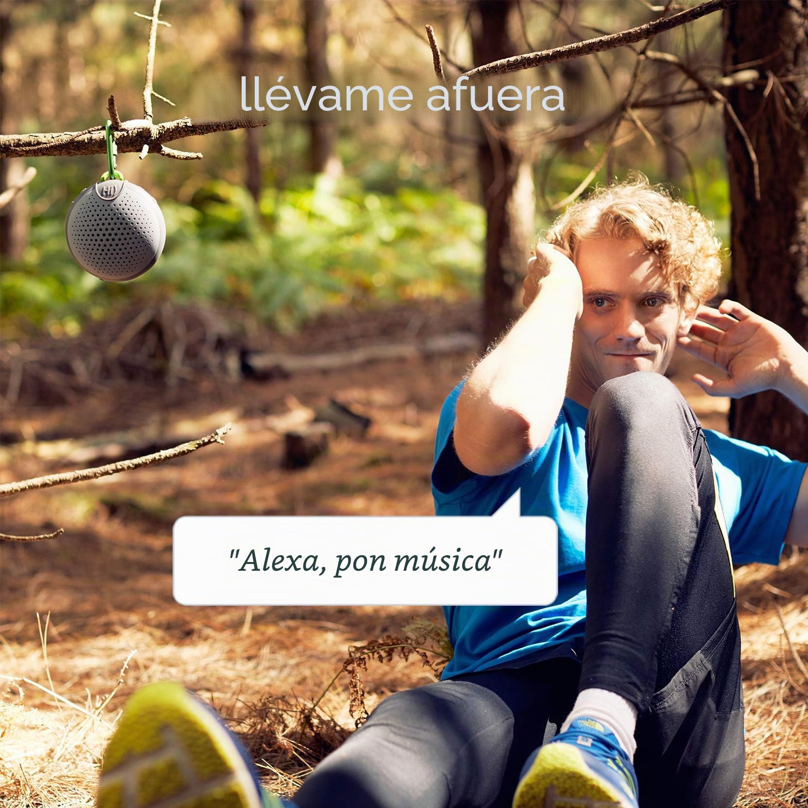Boompods Aquablaster - Altavoz inalámbrico Bluetooth, con Alexa integrada, Exterior 11 cm Negro