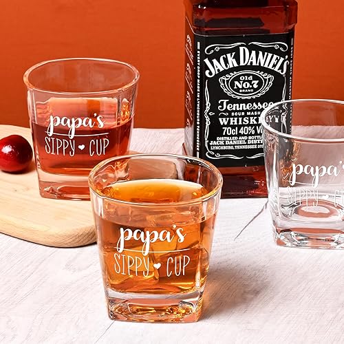 Miniatura 4 de Vaso de whisky para papá, regalos únicos para papá nuevo, divertidos regalos de cumpleaños para padres, regalos de Navidad para papá, papá, nuevo