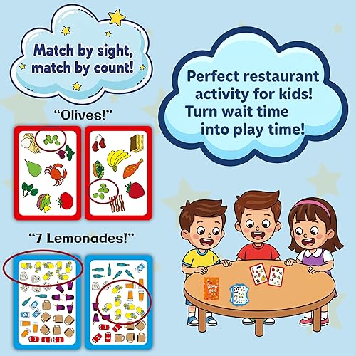 Miniatura 2 de Dinner Rush - Juego ganador del premio Actividades de restaurante para niños de tamaño bolsillo Imagen 2 en 1 y cantidad a juego Juegos de
