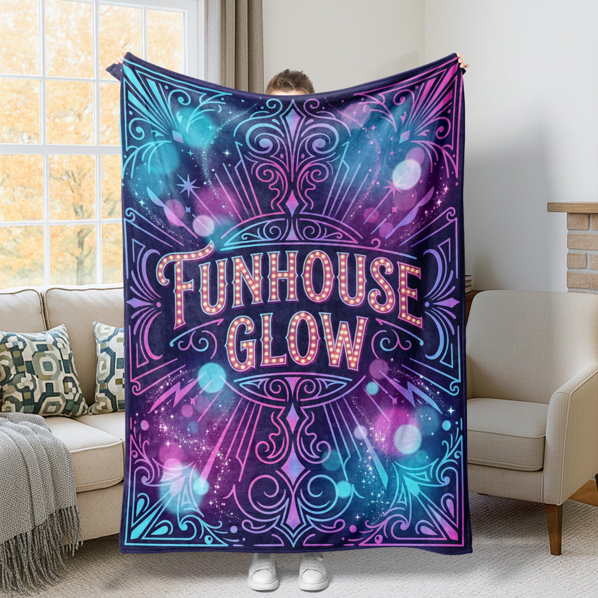Couverture lumineuse en peluche pour vos soirées cinéma en voiture