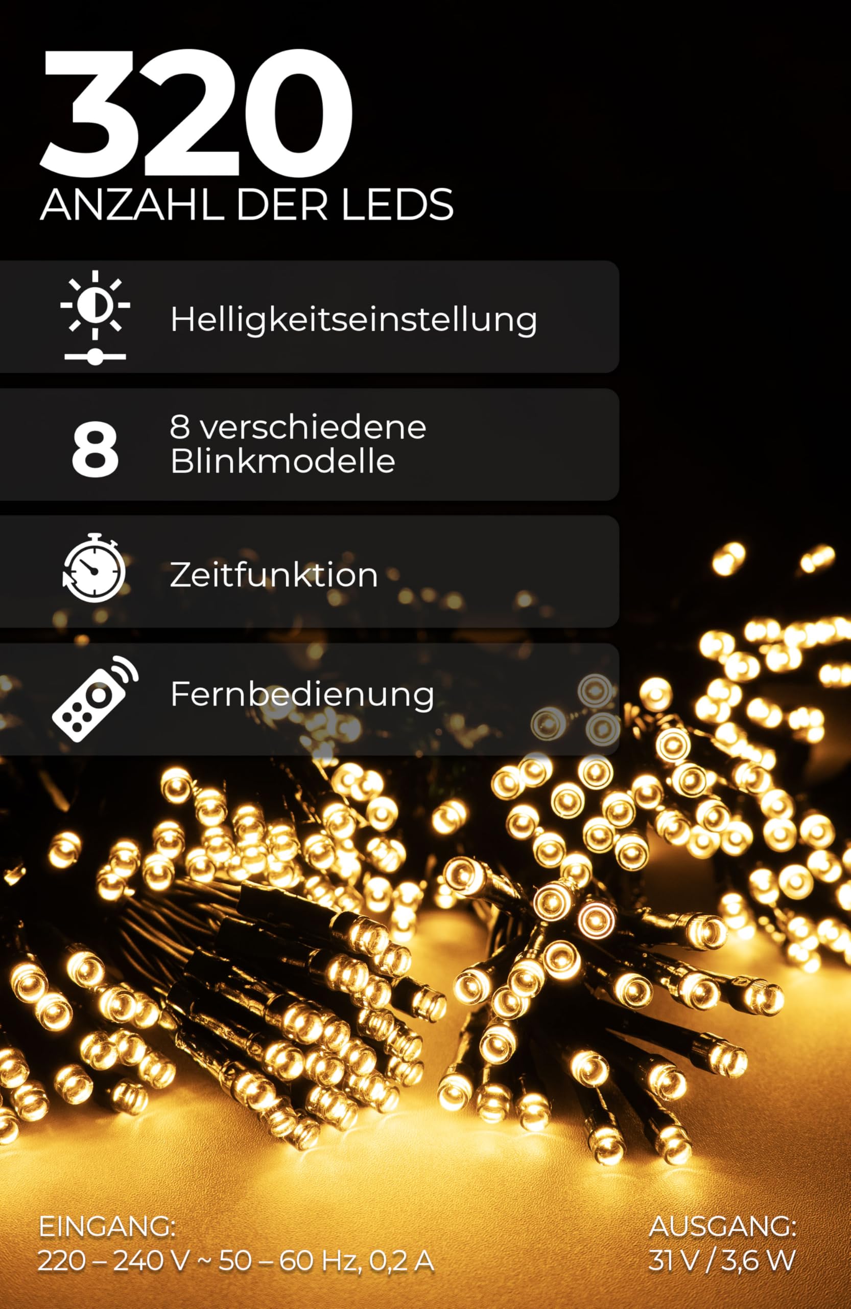 Weihnachtsbaum mit Beleuchtung 120 cm - Praktisch, Preiswert, Festlich - Mehr Glanz zur Weihnachtszeit mit künstlichem Weihnachtsbaum, Tannenbaum künstlich – 10 Jahre Garantie aus 4smile