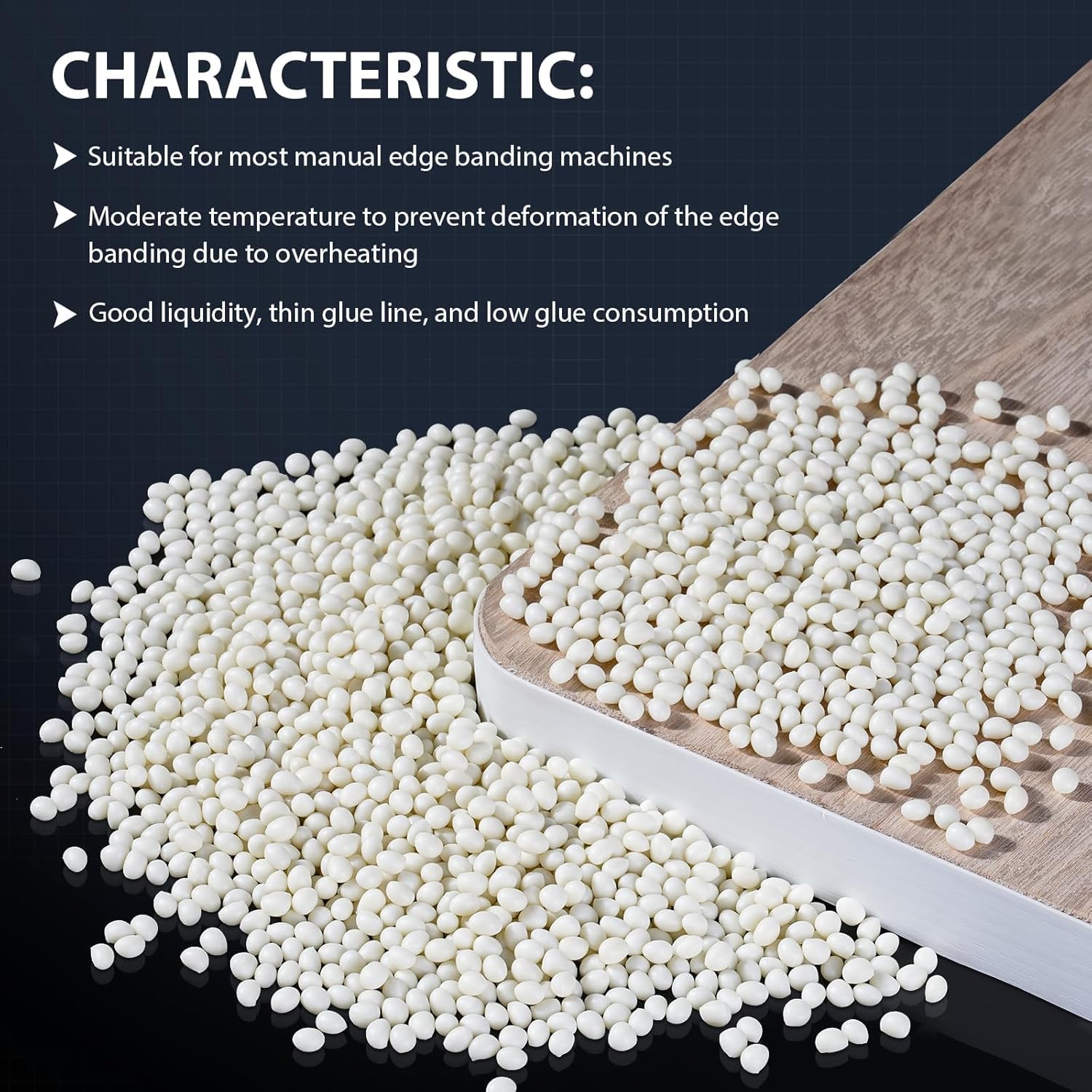YUCHENGTECH Pellets de Pegamento Blanco de 5kg Gránulos de Pegamento Termofusible para Encolado de Bordes