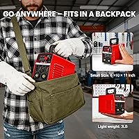 Vista 3 de 250Amp 25 piezas de varillas de soldadura de 13 pulgadas Guantes Soldador de palo, excelente efecto de soldadura Máquina de soldar, soldador MINI