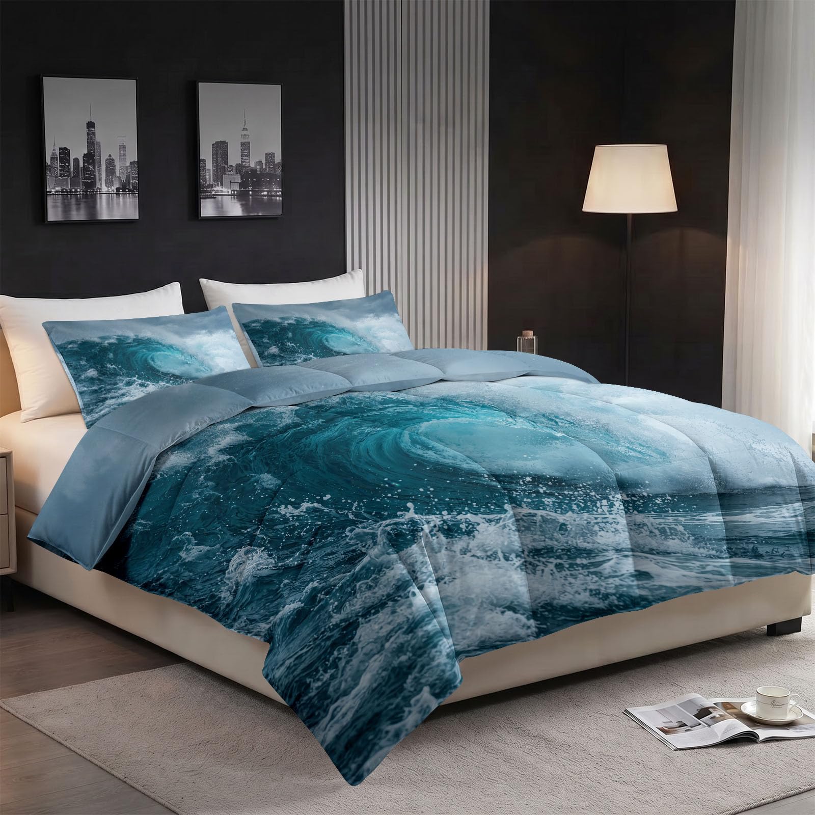 Natur Landschaft Meer Bettdecke mit Integriertem Bezug 220x240 cm