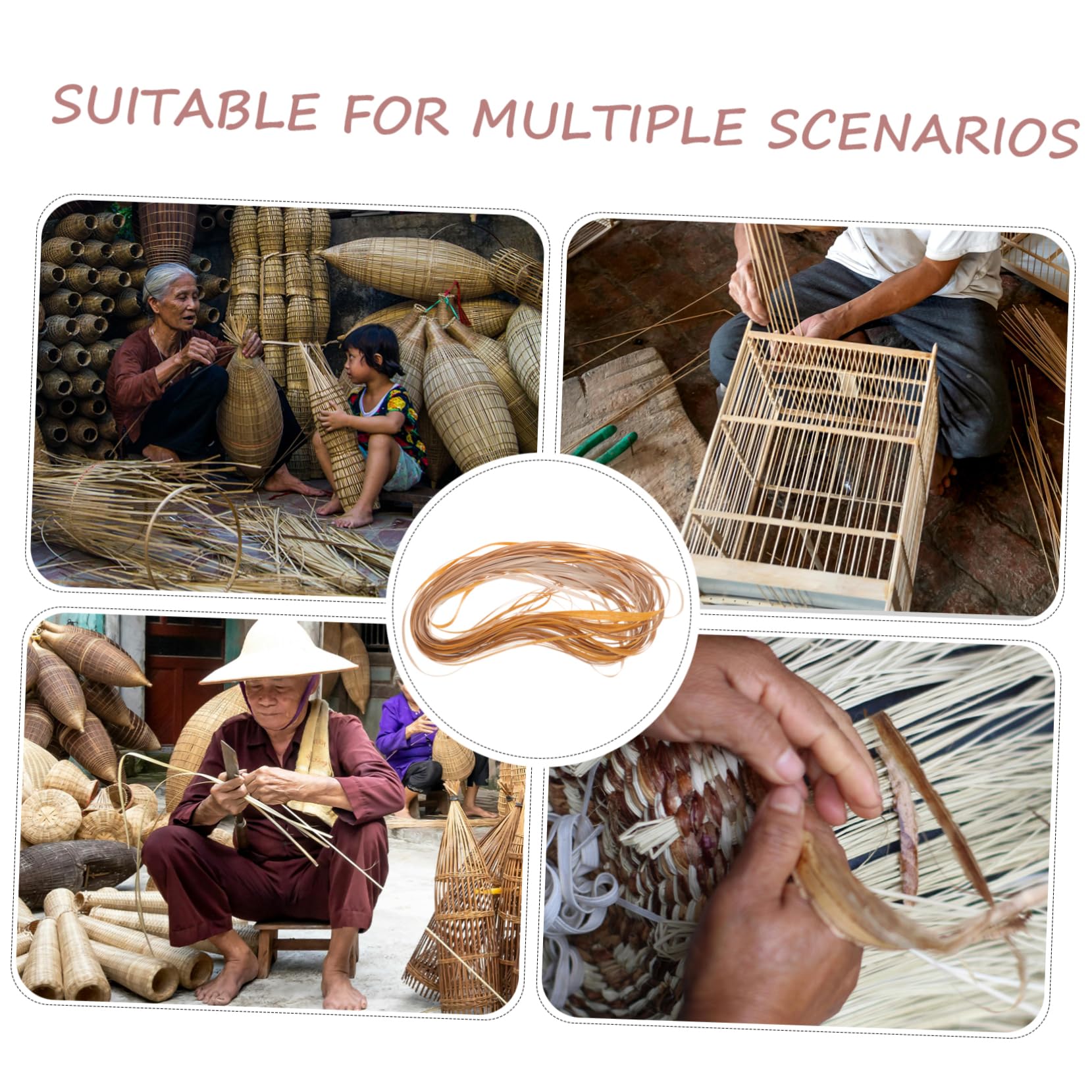 1rotolo Striscia per Intrecciare Rattan Imitazione Materiale per Fai da Te e Decorazioni Striscia Resistente e Decorativa per Mobili e Artigianato Perfetta per Lavori Manuali e