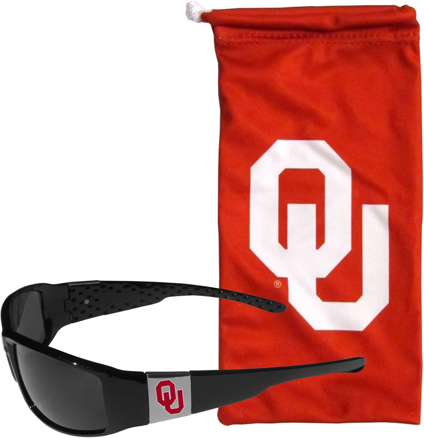 Siskiyou Sports NCAA unisex Chrome Wrap Sunglasses and Bag