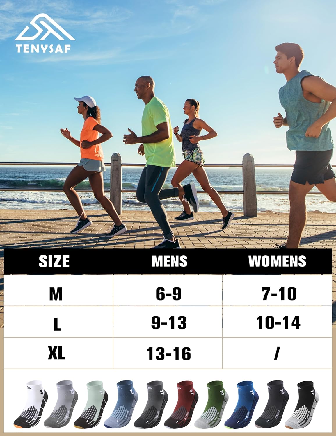 Mens Compression Socks for Running: Anti-Blister Ankle Socks 3 Pairs Athletic Socks for Runners Outdoor Hiking 2026 - Image 6