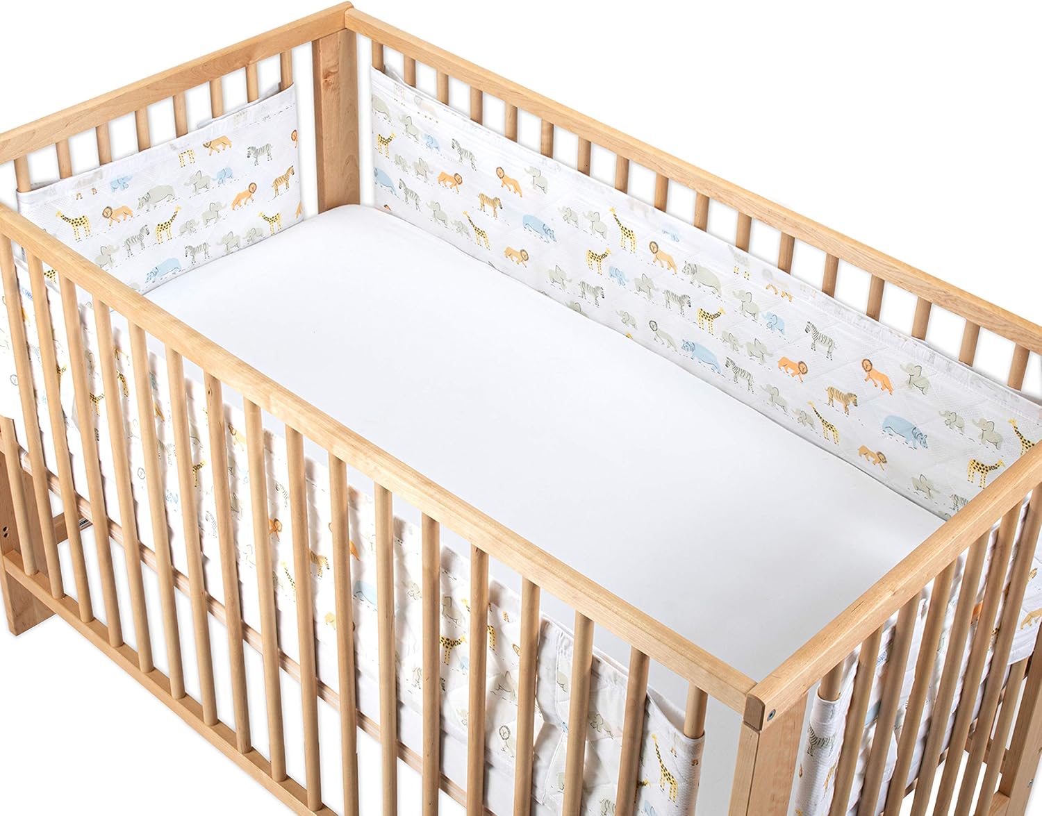 Airwrap 4 Sided Cot Bumper Alternative Safari March, AWMU4S3401 BigaMart