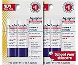 Aquaphor Lip Repair and Protect Stick with Sunscreen, Broad Spectrum SPF 30 Sunscreen Lip Balm, 0.17 Oz Stick, Pack of 4