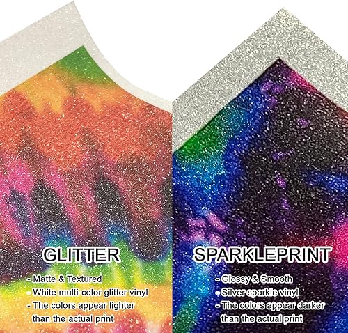 Miniatura 5 de SparklePrint - Vinilo de transferencia de calor con estampado de temática estadounidense (bandera de Estados Unidos de color humo, 13.5 pulgadas x 3