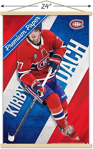 Miniatura 7 de Trends International NHL Montreal Canadiens - Kirby Dach 23 Wall Poster, 22.37" x 34.00", Print and Beechwood Hanger Bundle