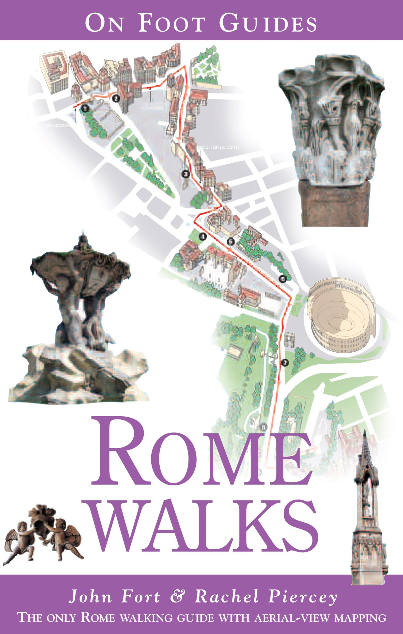Walk Routes Rome Walking Maps Rome 58 Walking Map Of Rome Stock Photos, High Res