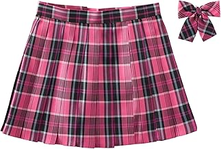 Sharphon ZSY051 Cosplay Uniform Skirt, Pleated Skirt, A-Line, Mini Skirt, 16.5 inches (42 cm), JK Plaid, Skirt Set, High Waist, Cute, School, Halloween Events