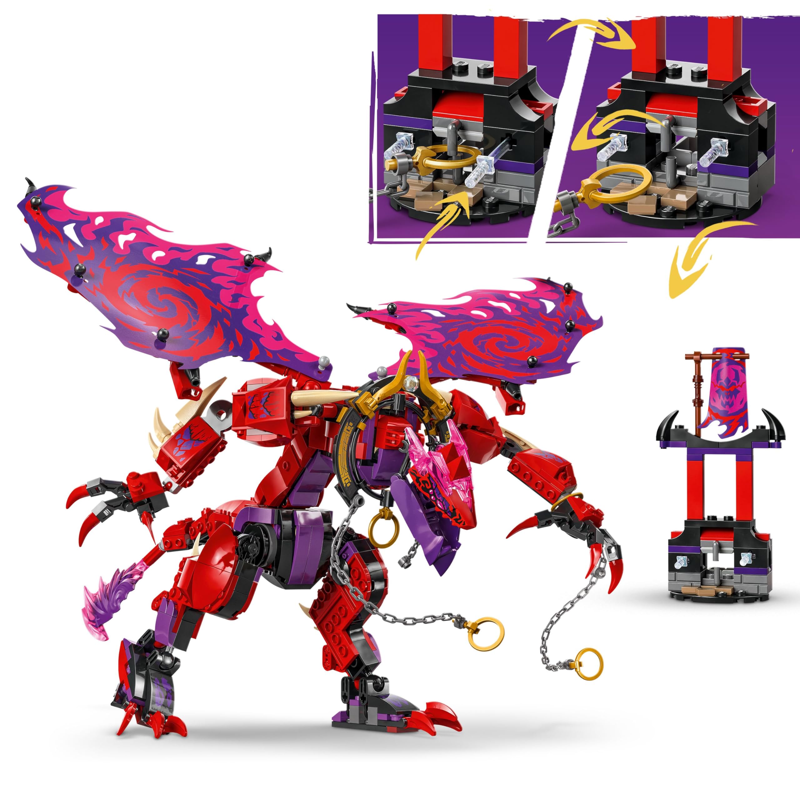LEGO Ninjago Thunderfang, o Dragão do Caos 71832 | Amazon.com.br