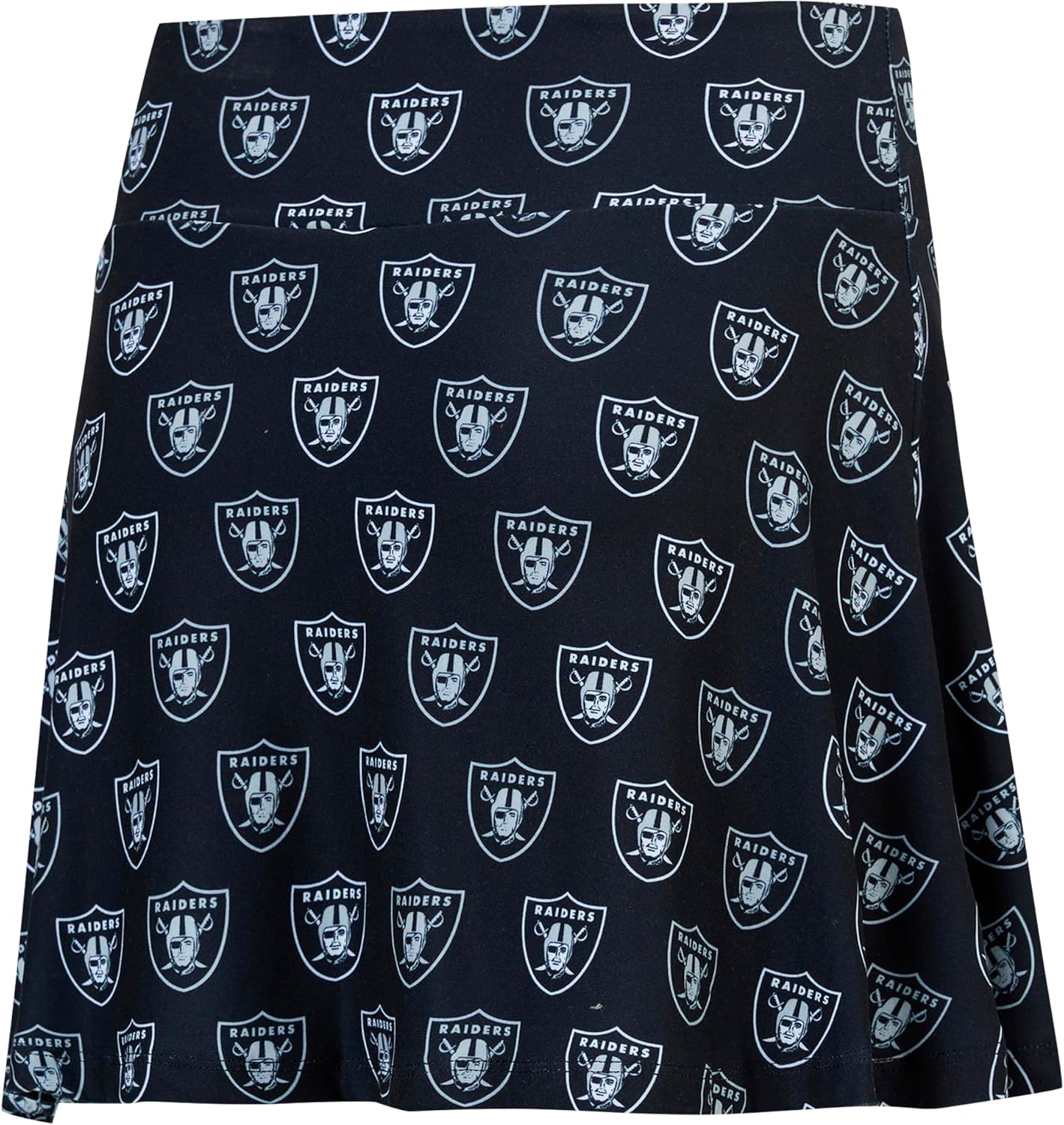 Concepts Sport Women's Black Las Vegas Raiders Record Allover Print Knit Sleep Skort
