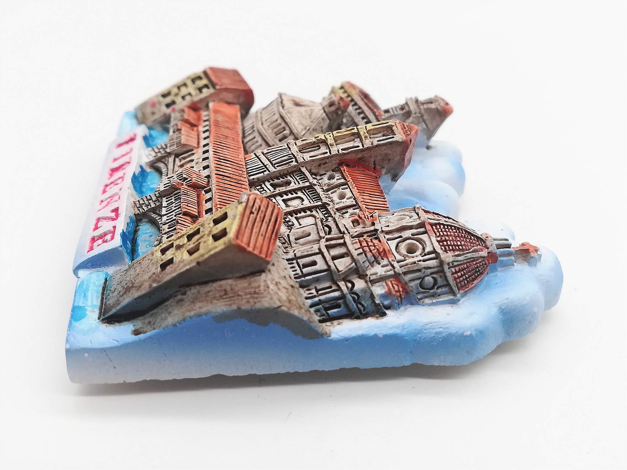 4 Toskana Kühlschrankmagnete - Italienische Weinberge Landschaft, 5cm