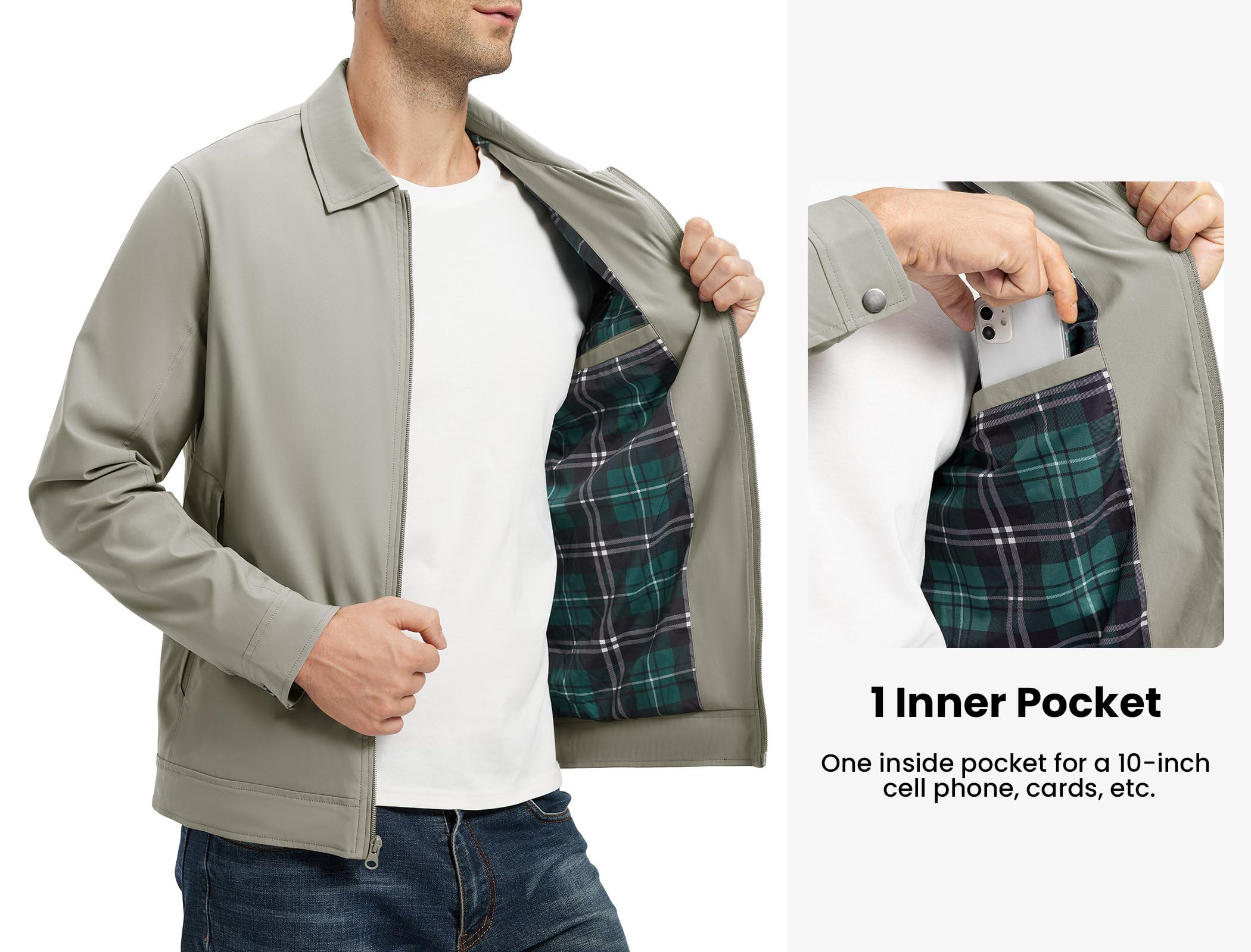 Rdruko Bomberjacke Herren Übergangsjacke Leichte Sommerjacke Blouson Jacke Sommer Frühling Herbst Windbreaker