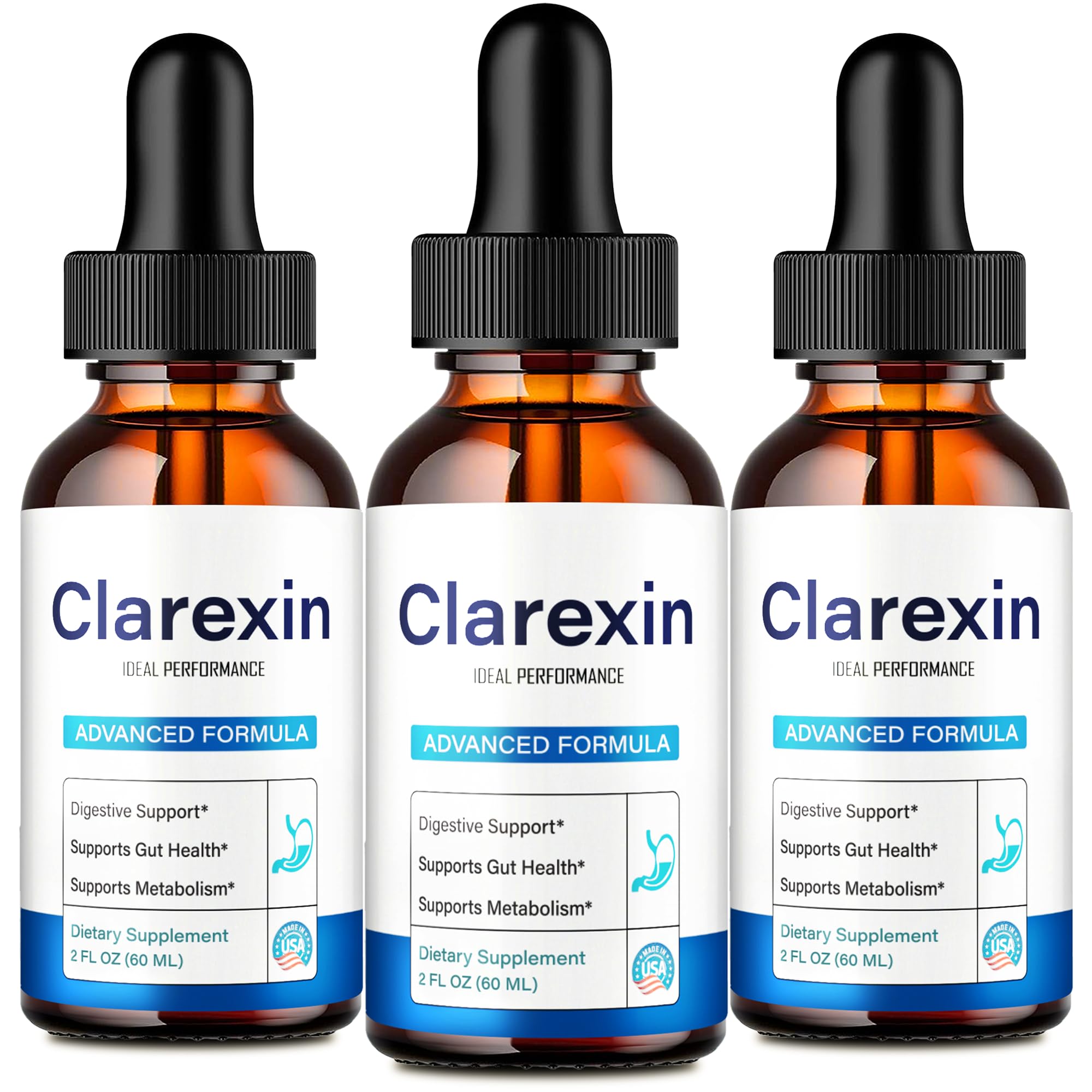 Amazon.com: Clarexin Liquid Drops to Gentle Cleanse & Support Gut Health  Digestive Balance - Clarexin Premium Formula Natural Detox & - Maximum  Strength, Clarexin Gut Health Supplement Drops Reviews (3 Pack) :