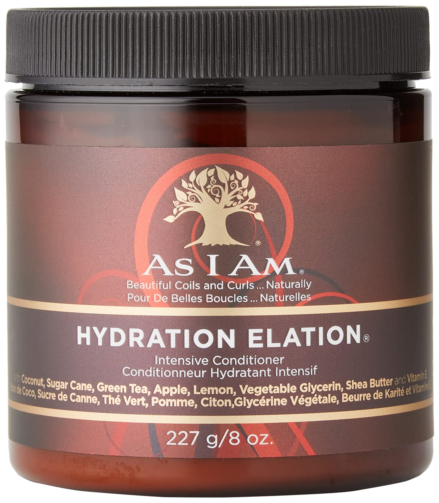 As I Am Hydration Elation Intensive Conditioner – Deep Moisture Hair Treatment for Curly & Natural Hair – Strengthens, Softens & Repairs – 8 oz