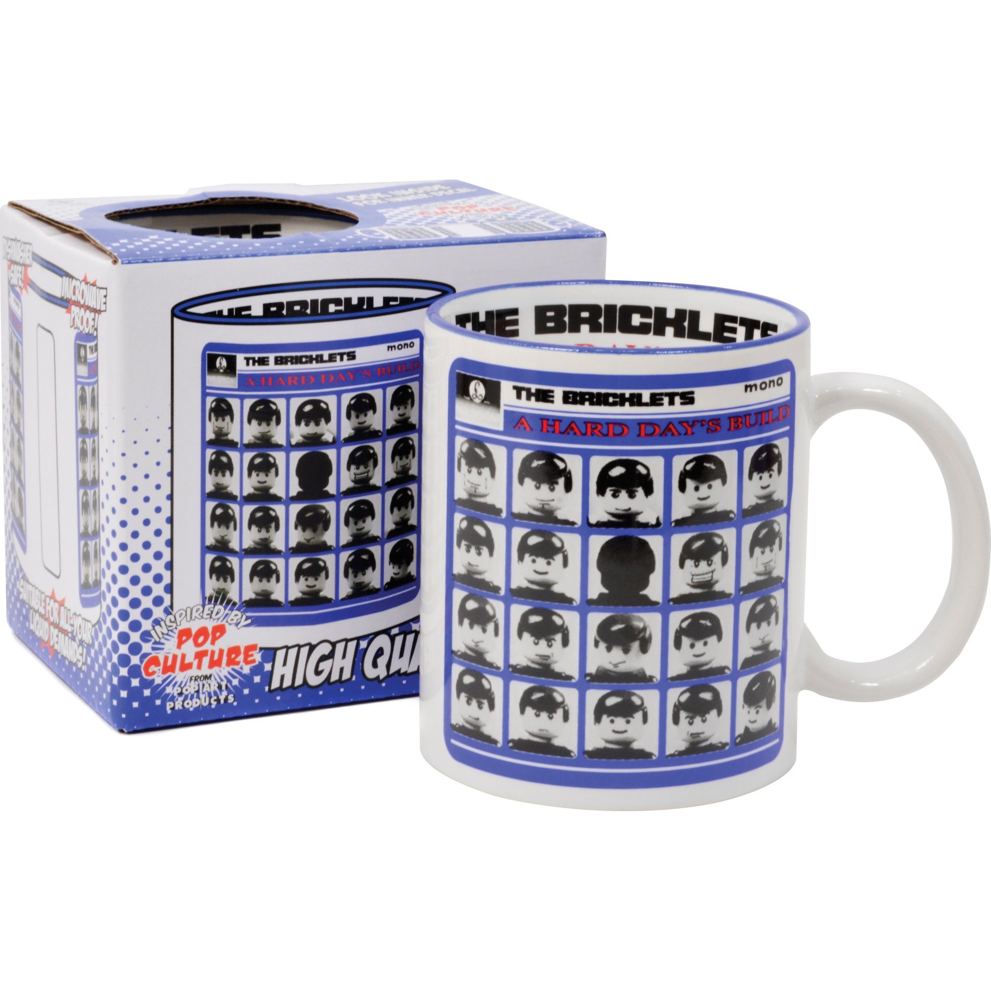 Kapow Gifts Funny Comedy Mug Gift Present for him or her - Bricklets Hard Days Build Mug - Beatles Secret Santa