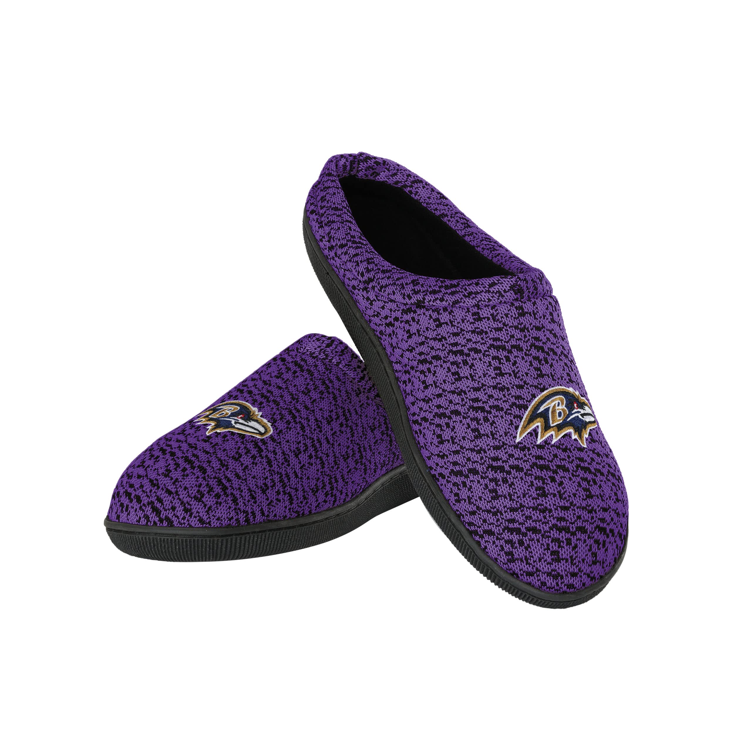 FOCOMens NCAA College Team Logo Poly Knit Cup Sole Slippers