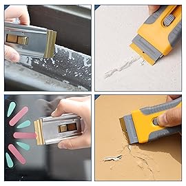 Bates- Single Edge Razor Blades, 200 Pack, Gold, Carbon Steel Razor Blades Single Edge Blades