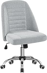 Sedia Da Ufficio Bianca Regolabile - Senza Braccioli, Imbottita In Finta Pelle - Foto 11