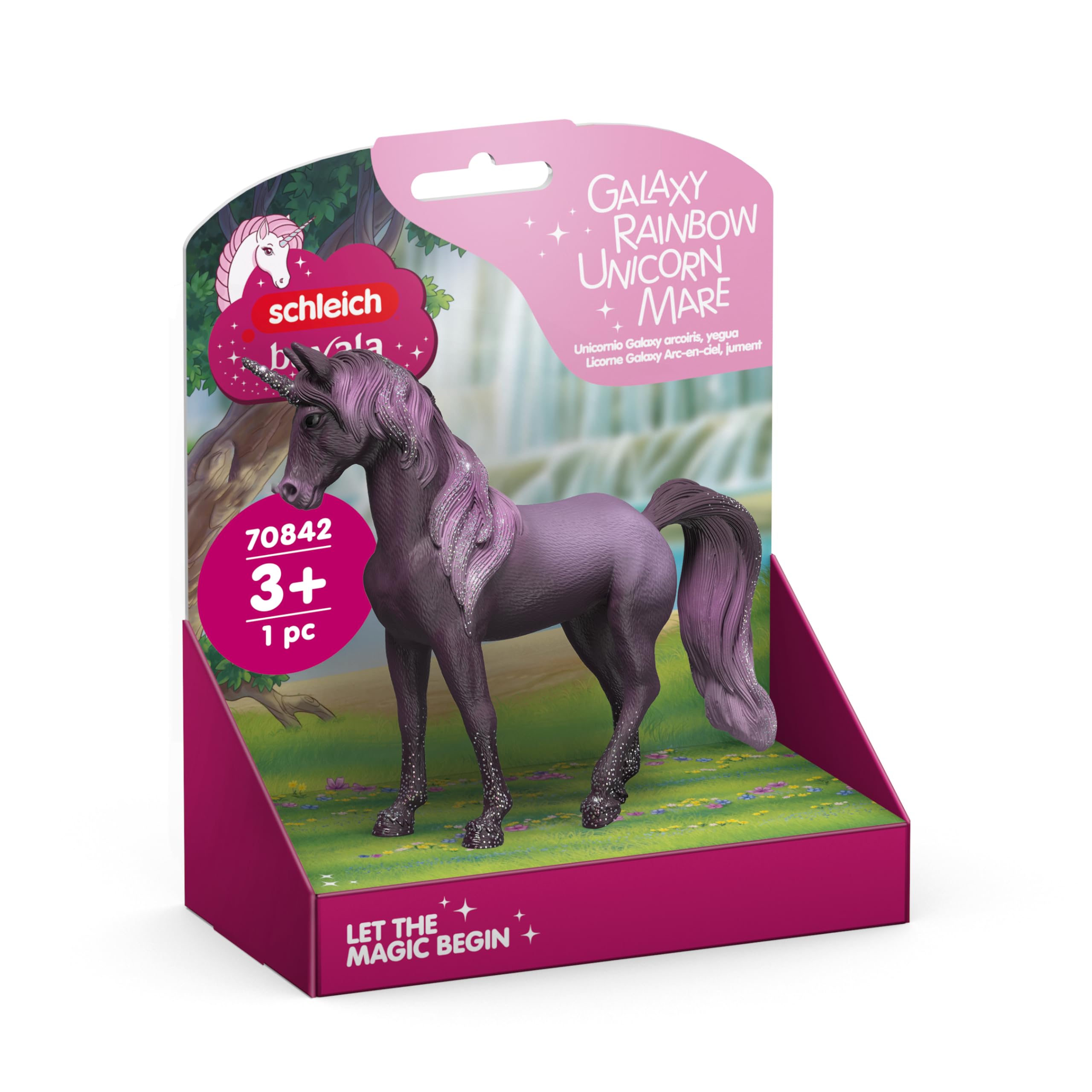 schleich BAYALA | Galaxy Regenbogen Einhorn Stute 70842 | 15 x 8 x 18 cm | Spielfigur ab 5 Jahren | detailgetreue, fantastische Figuren | magische Sammelfiguren | Geschenk für Mädchen und Jungen
