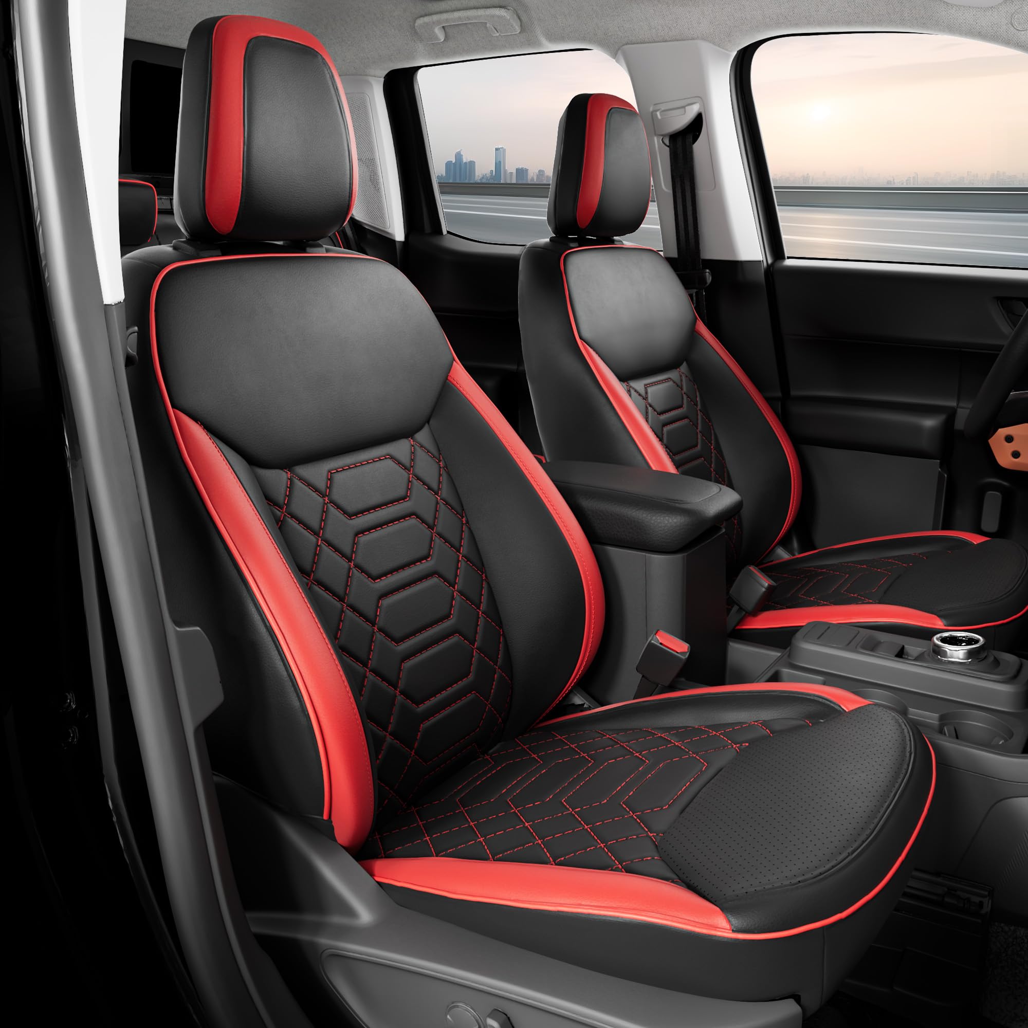 FREESOO Faux Leather Full Set (BlackRed)