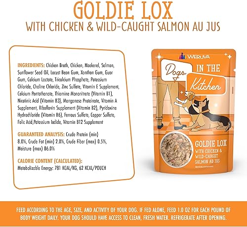 Miniatura 7 de Latas y bolsas de alimentos húmedos sin granos "Dogs in the Kitchen" de Weruva, Anaranjado