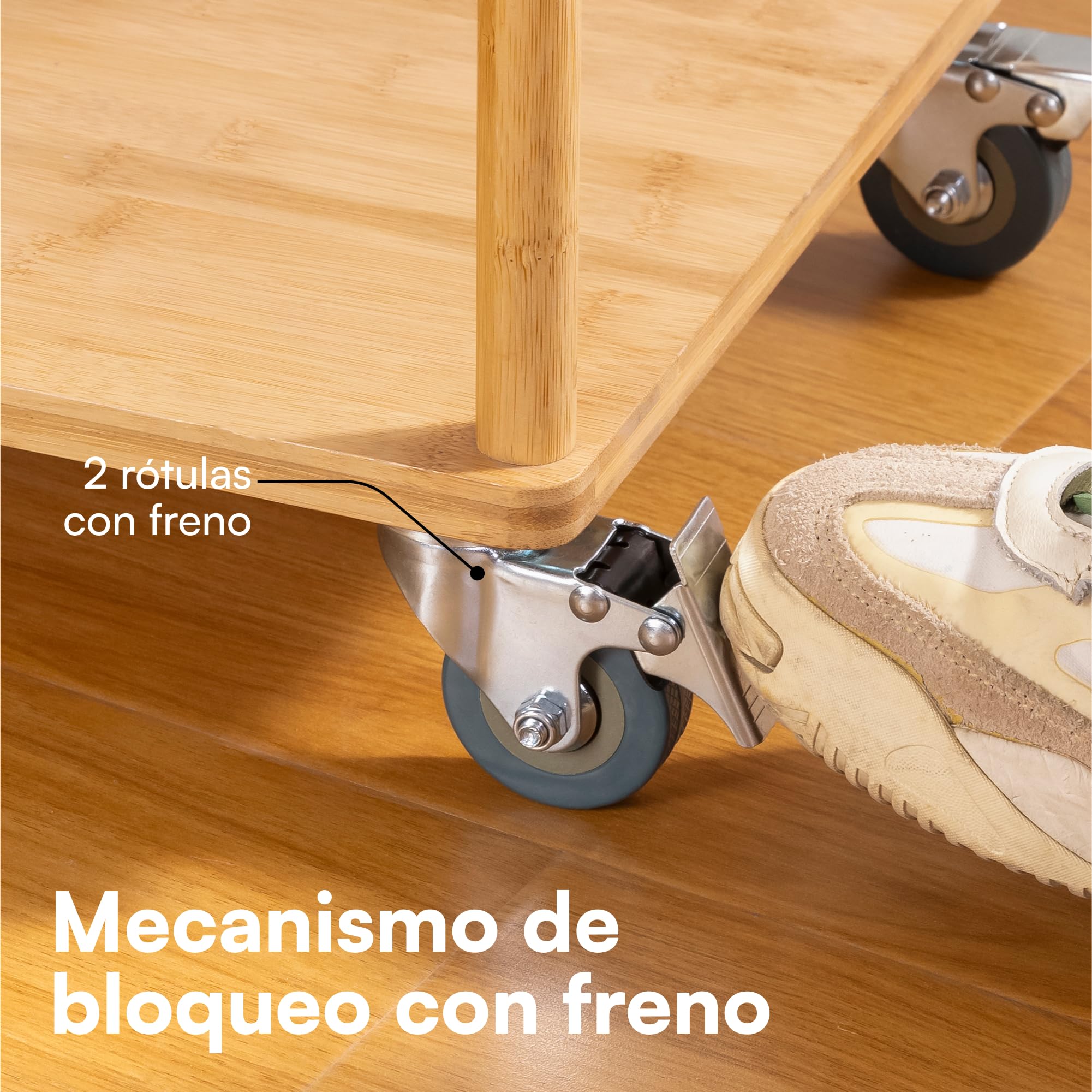 Ruedas para Muebles Pesados 50mm con Freno 4uds