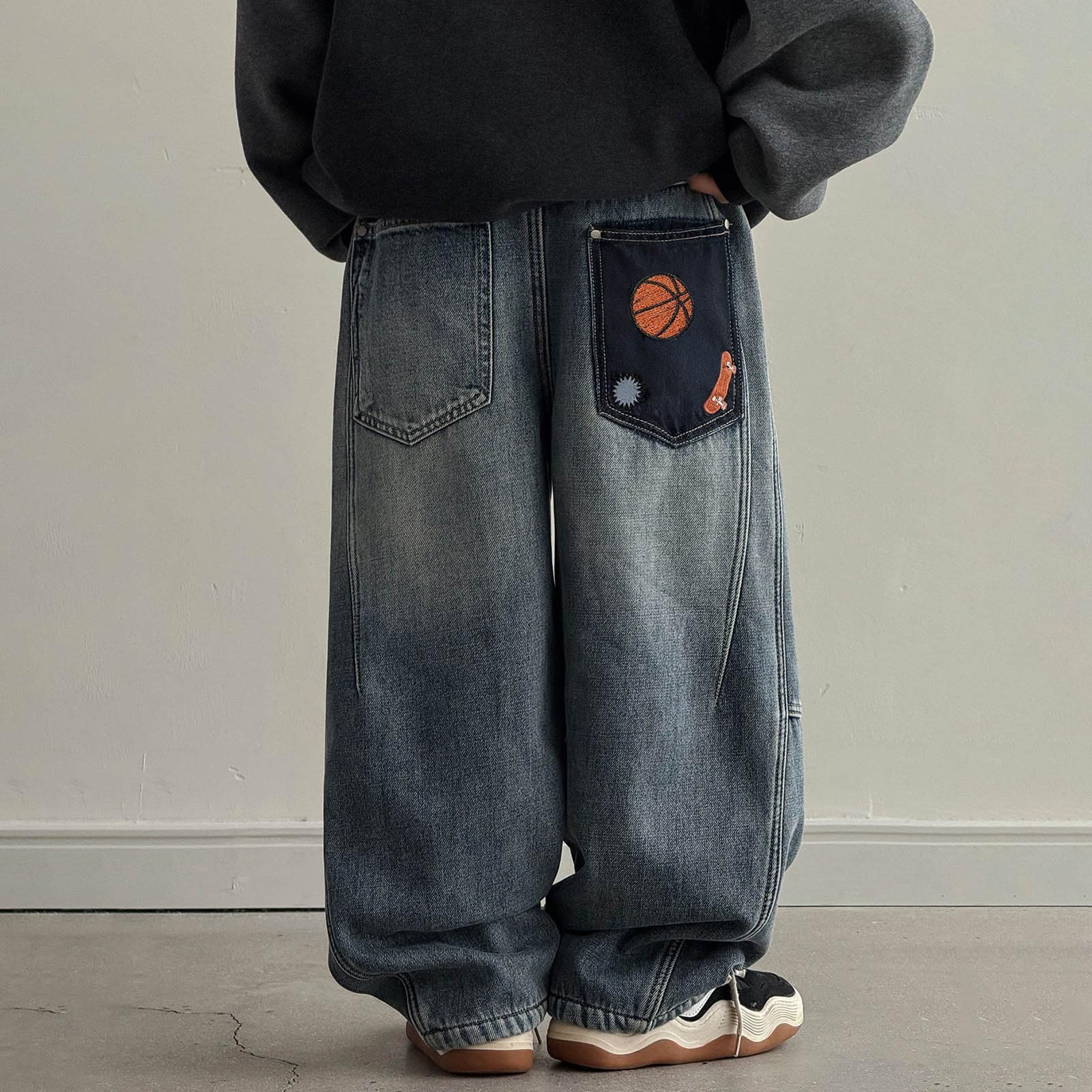 Pantalones Vaqueros con Forro Polar para niños, cálidos y Suaves, cómodos e Informales, con Aislamiento térmico Grueso, Ideales para Uso Diario en climas fríos, para Jugar al Libre y para la