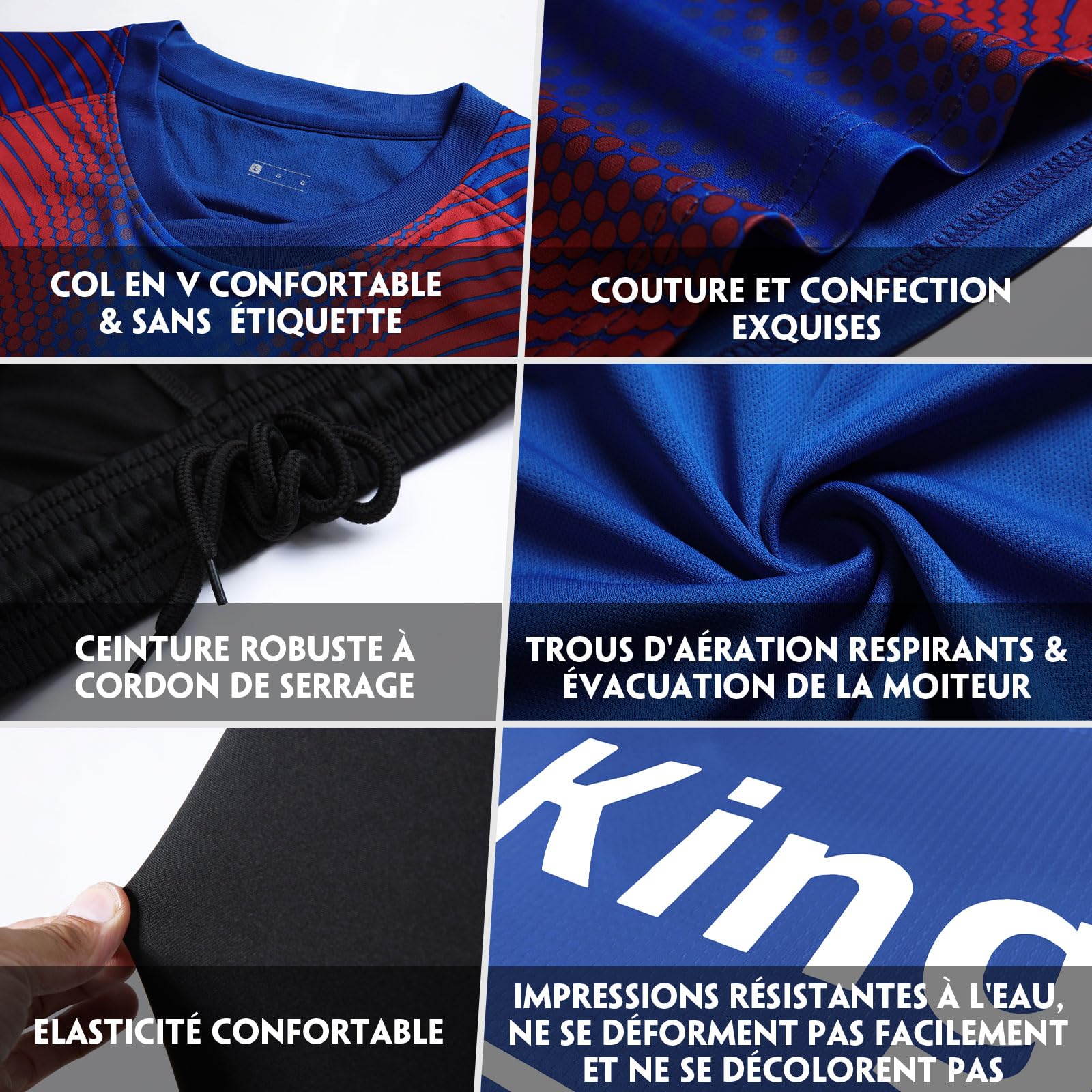 LAIFU Maillots de Gardien de Football Personnalisés pour Adultes Jeunes et Enfants Cadeau pour Les Fans de Football