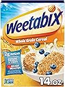 Weetabix Biscuits Whole Grain Cereal, Lightly Sweet Whole Grain Wheat Biscuits, Delicious as Part of Breakfasts or Snacks, 14 OZ Box