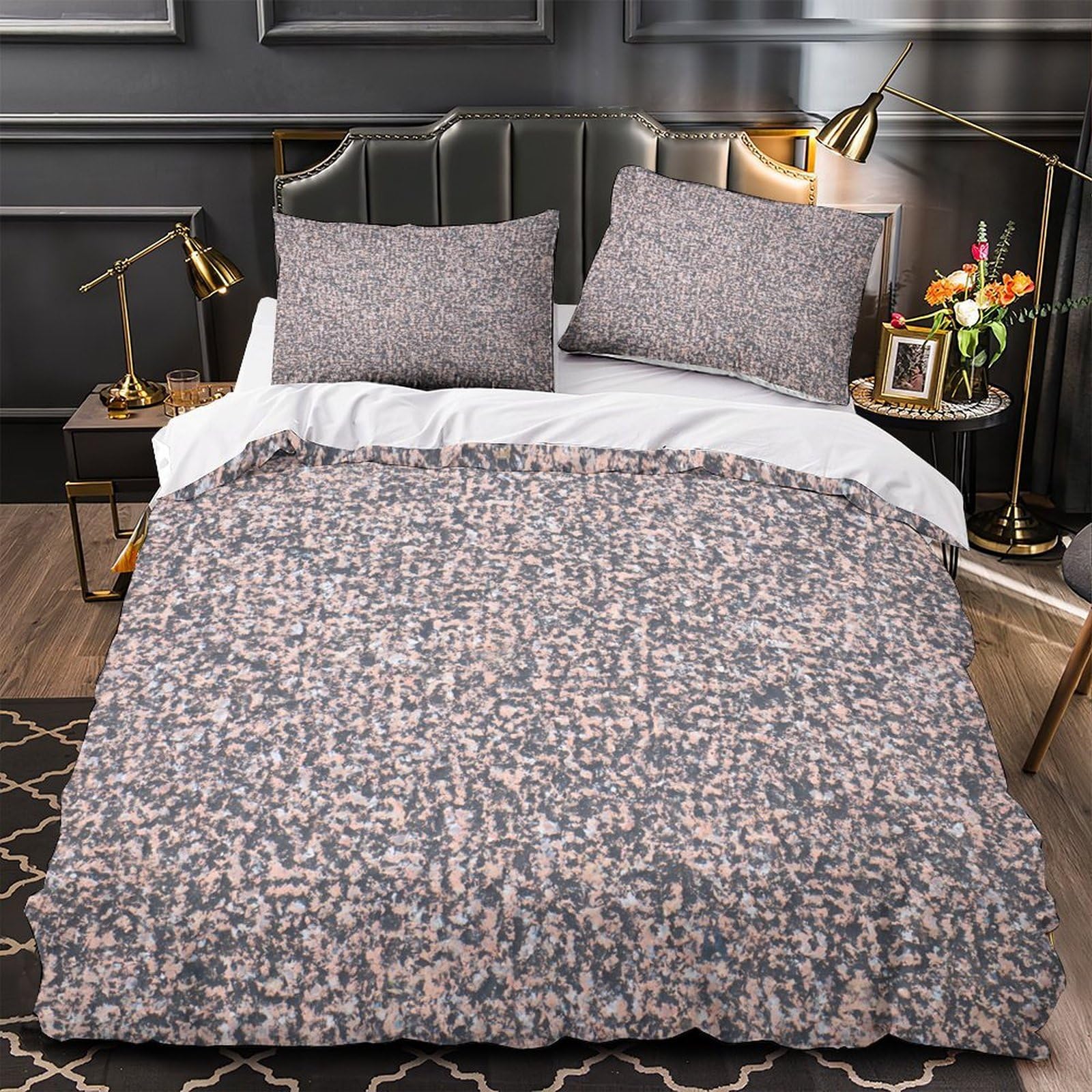 Housse de couette hypoallergénique avec fermeture éclair microfibre résistante