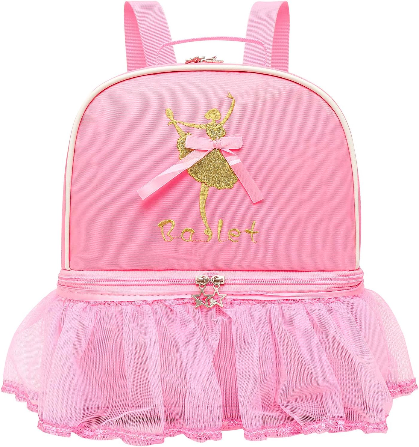 Cute Ballet Dance Backpack Tutu Dress Dance Bag with Key Chain Girls