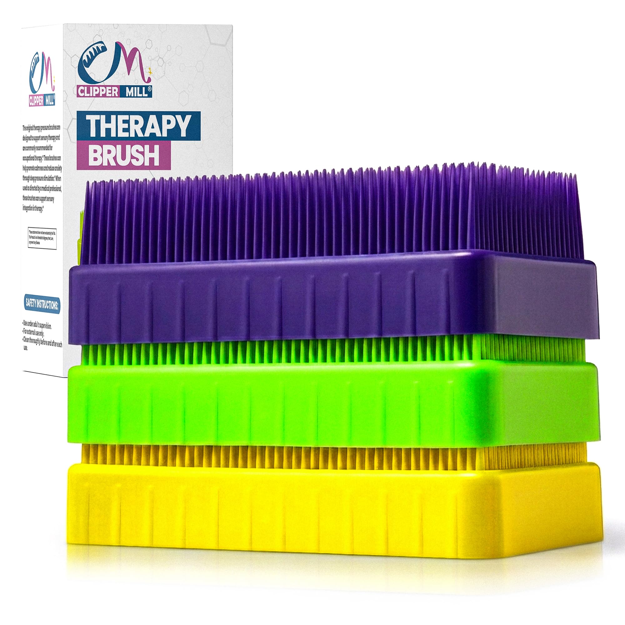 Wilbarger Method Therapy Sensory Therapressure Brush Blue/Pink/YLW 3PK — Amazon image 8