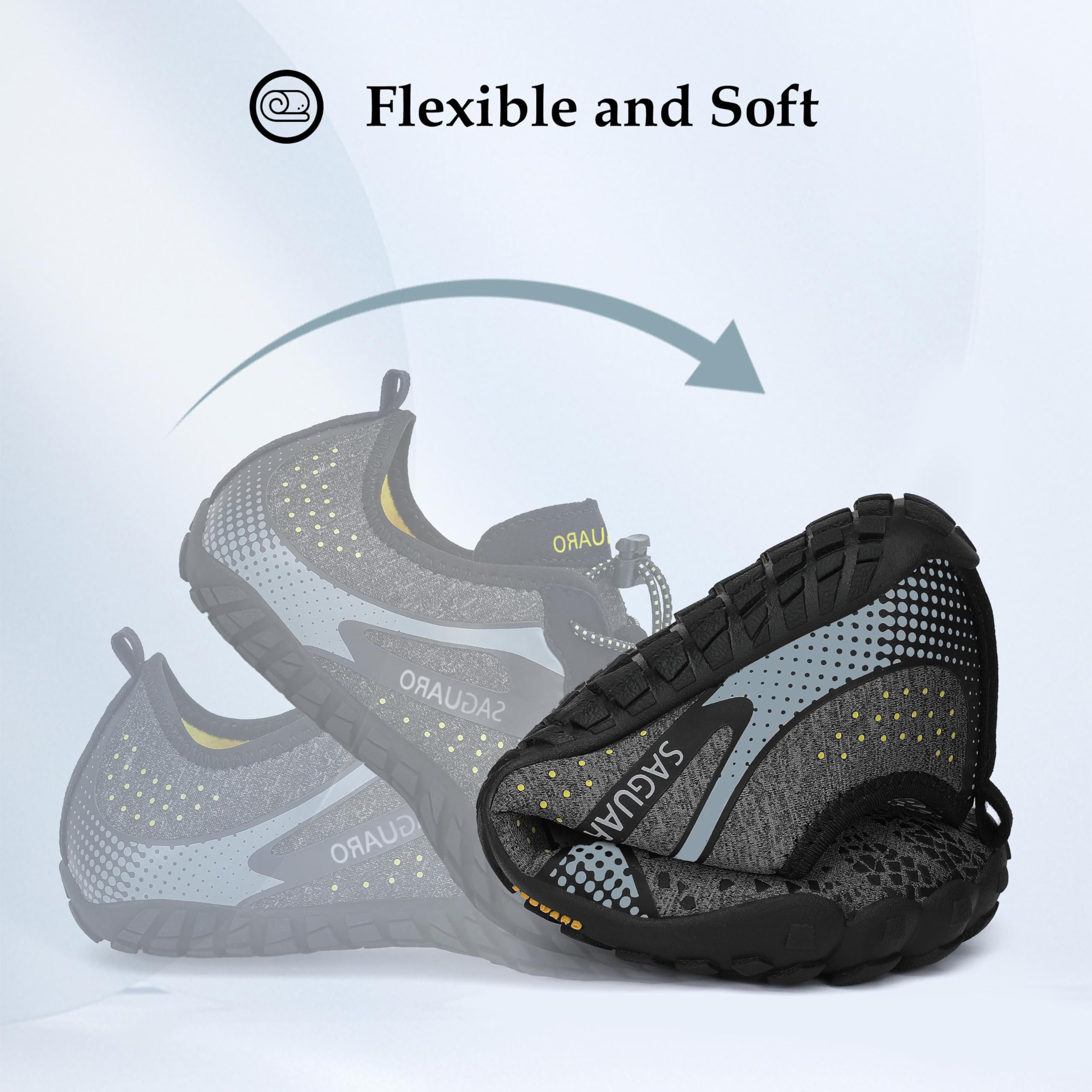 SAGUARO Scarpe Barefoot Minimaliste Uomo Scarpe da Trail Trekking Scarpette da Scoglio