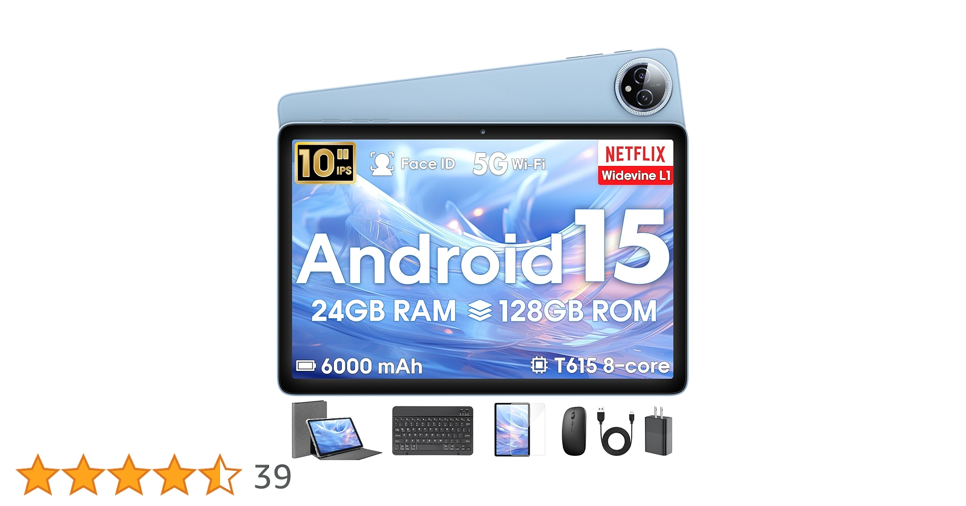 Android 15 10インチタブレット 24GB RAM 128GB Android 15 Tablet 10 inch,24GB RAM 128 ROM,Tablets with