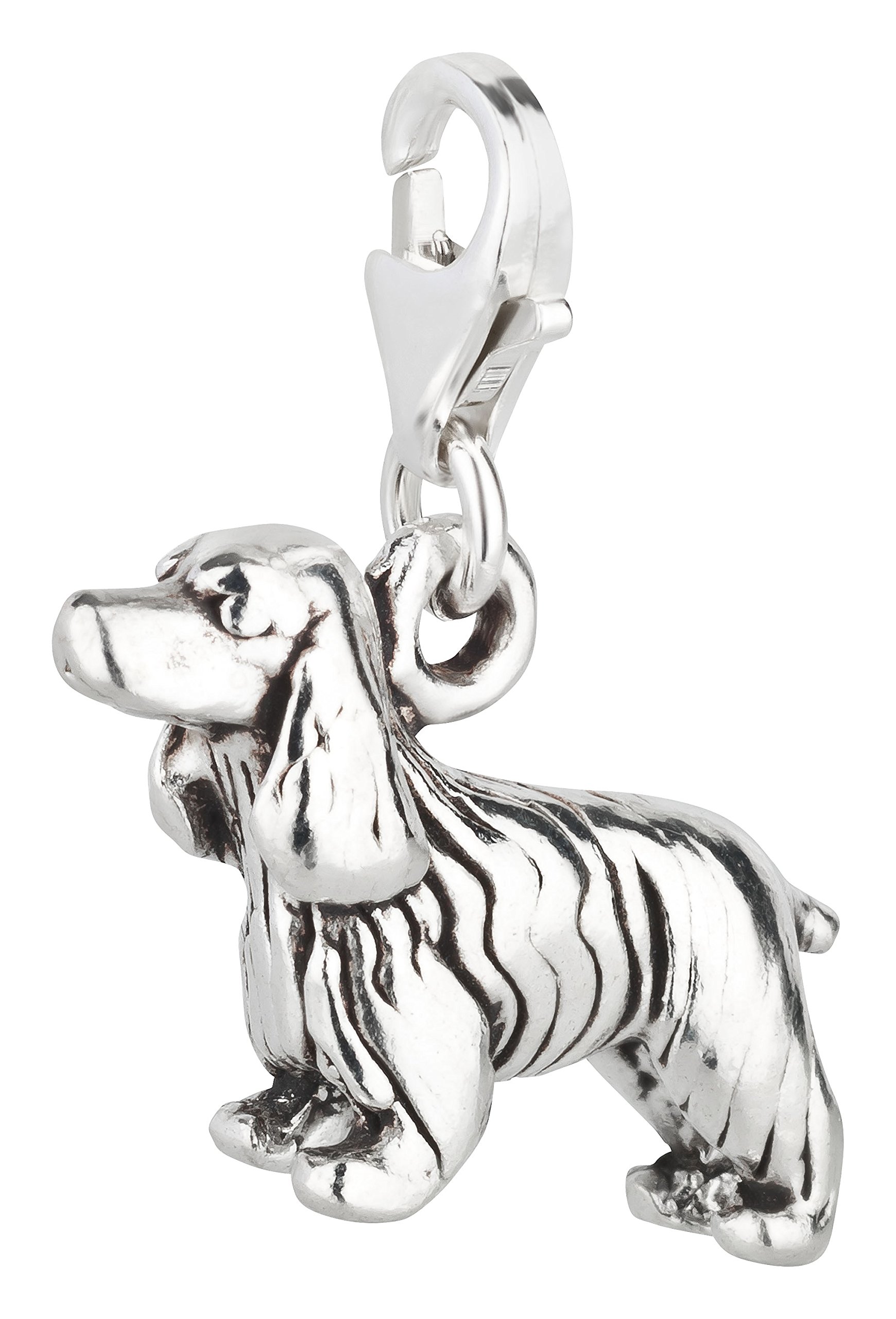 Gioielli Cocker Spaniel Ciondolo Cocker Spaniel Slide Gioielli per cani in argento Sterling fatti a mano, adatti al bracciale Pandora® CK5-PNS - Italia Gioielli Cocker Spaniel Ciondolo Cocker Spaniel Slide Gioielli per cani in argento Sterling fatti a mano, adatti al bracciale Pandora® CK5-PNS - Italia