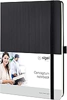 Vista 18 de Sigel CO116 Notebook CONCEPTUM®, negro, Tapa dura, forrado, tamaño A4+, con numerosas características