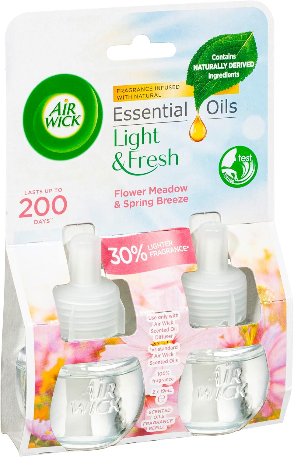 Air Wick Essential Oil Plugin Fragrance Refill, Flower Meadow & Spring