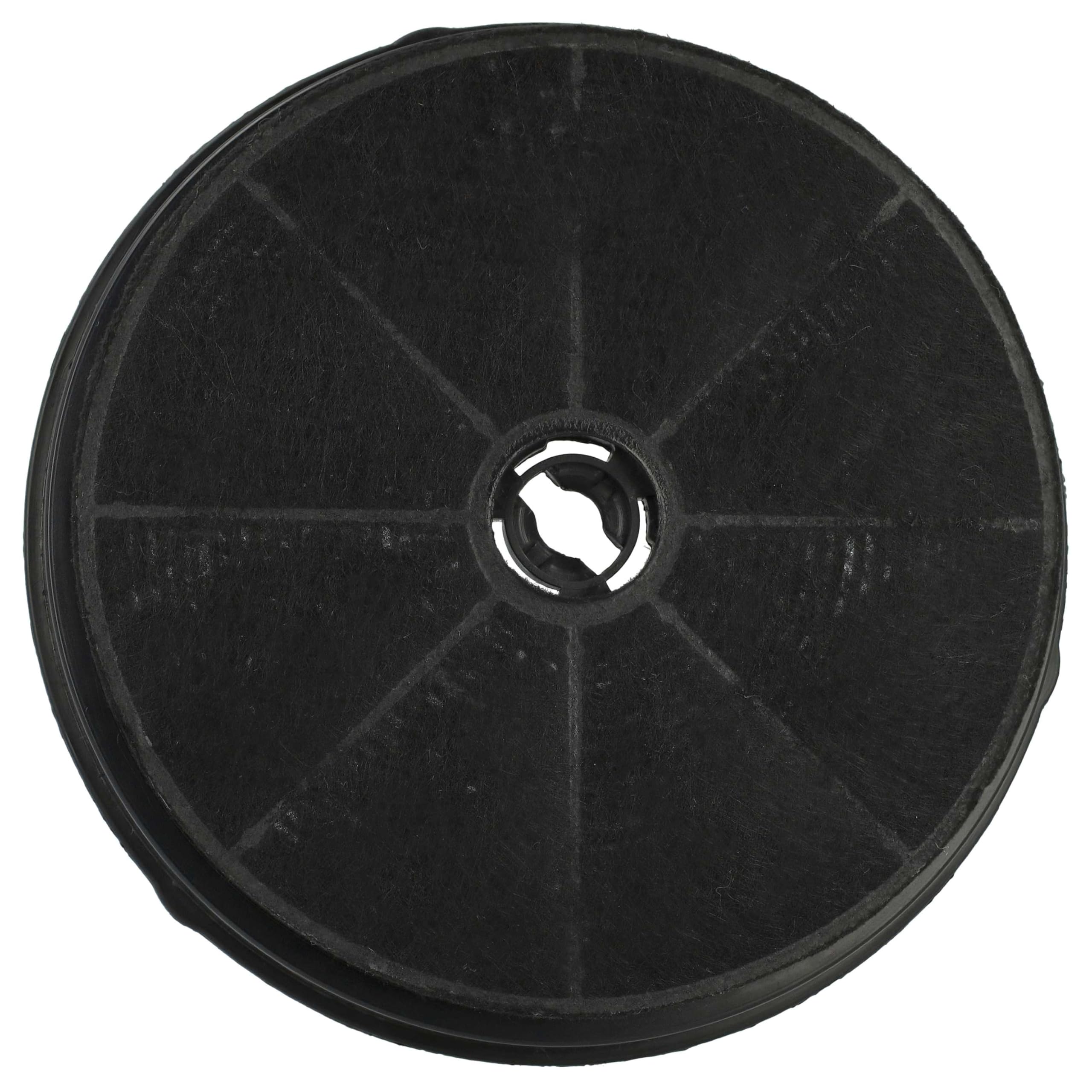 vhbw 10 x filtr z węglem aktywnym kompatybilny z Rosieres KSED65XE, KSED65PE, KSED65NEE, KSED65BE, KSE86POE, KSE86AOE okap kuchenny - 19 cm