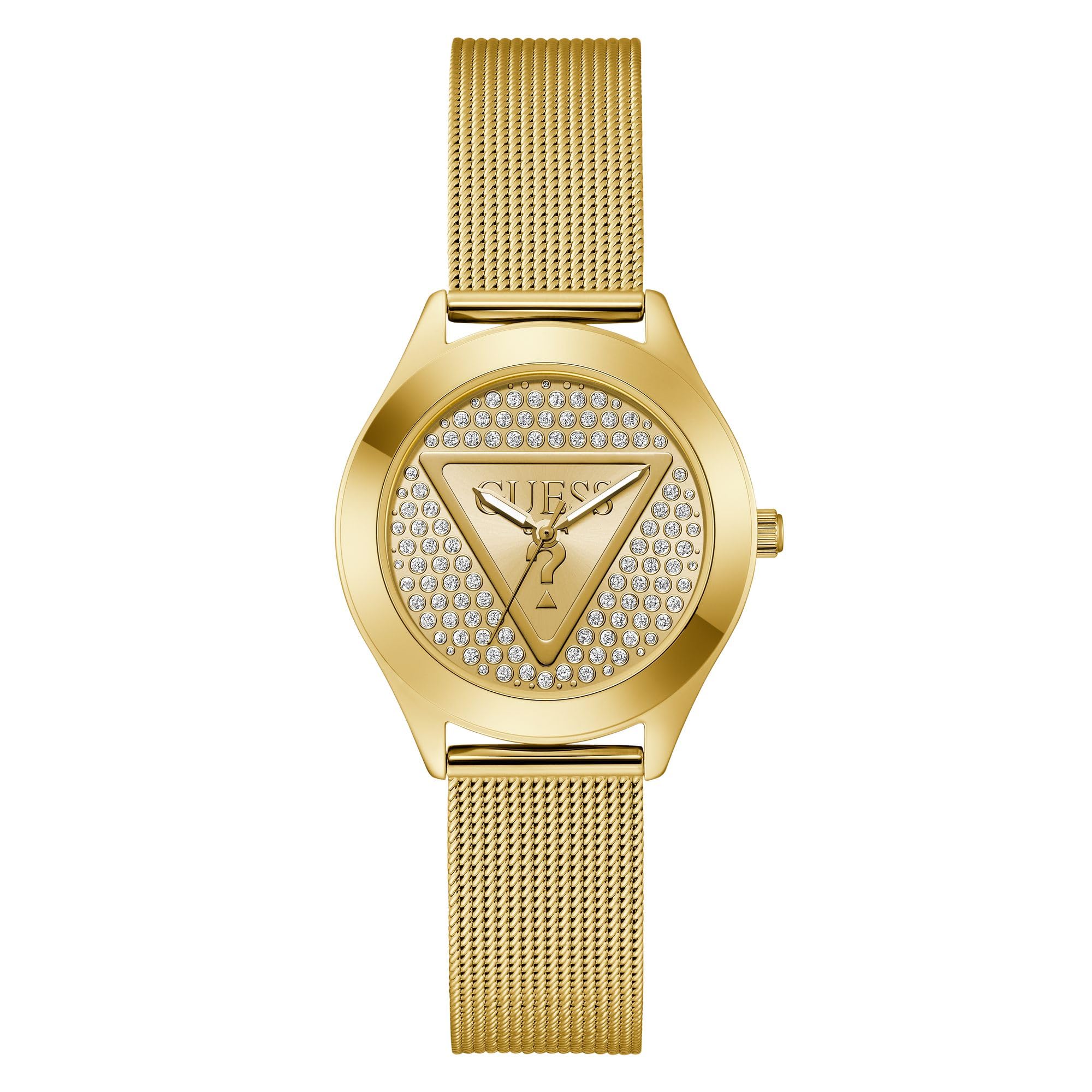 RELOJ GUESS - GLITZ PLAQUE Cuarzo / 3 ATM Color esfera: Dorado Tamaño de la caja: 34,00