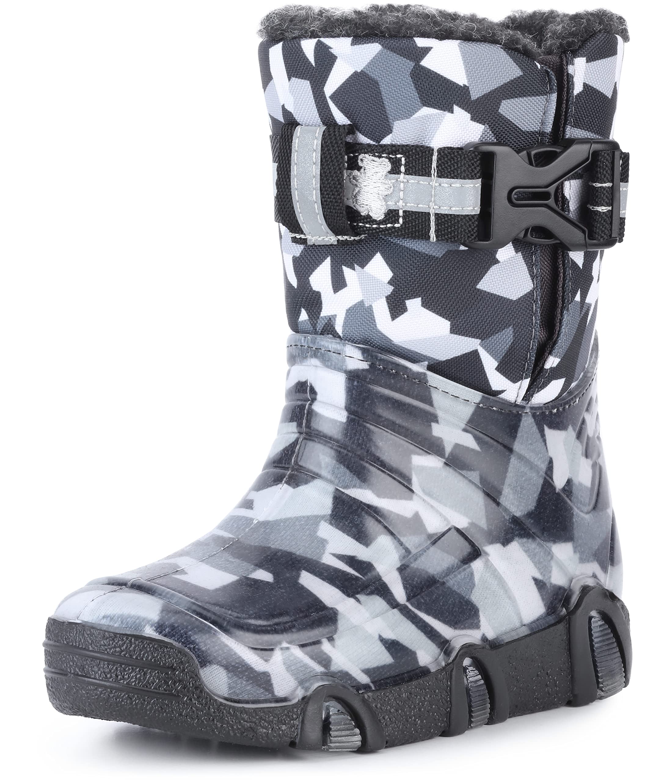 Ladeheid Kinder Schneestiefel Gummistiefel Winterstiefel gefüttert mit Muster LAZT008